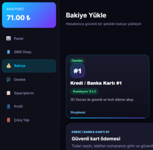 nasıl bakiye yüklenir