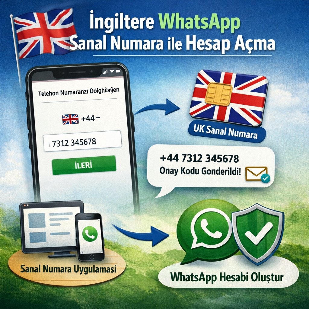 İngiltere WhatsApp sanal numara